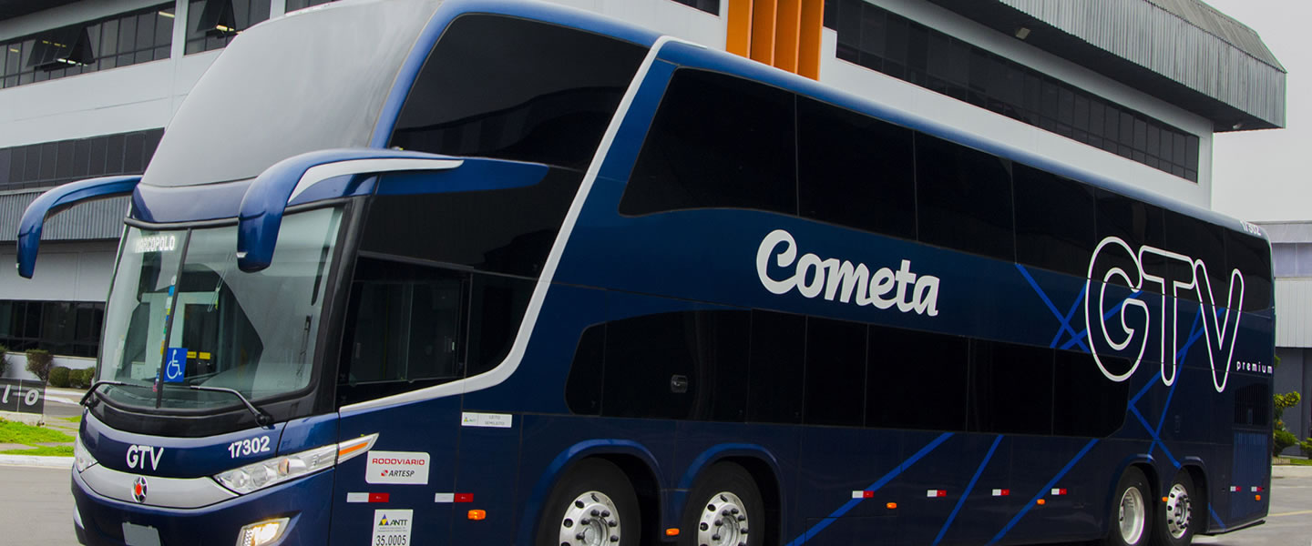 Ônibus de dois andares da Viação Cometa