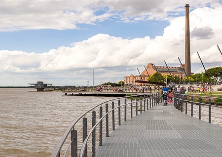 Imagem do Rio Guaíba em Porto Alegre